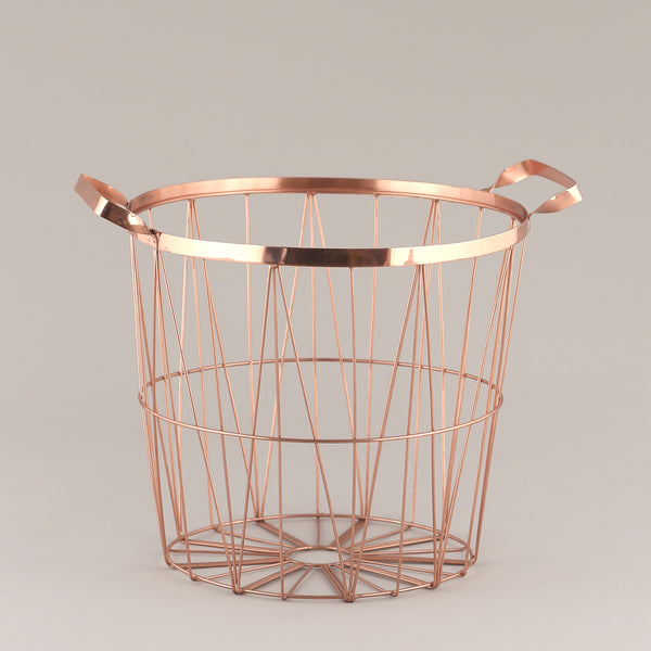 Copper plated steel basket