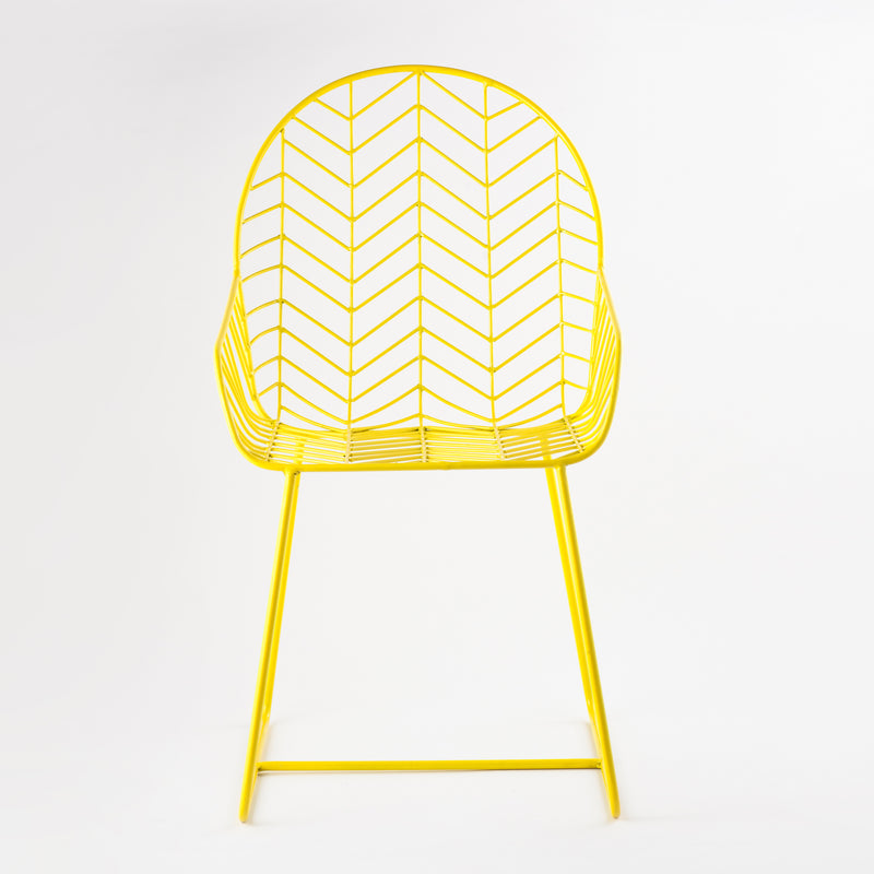 Wireframe Yellow Chair