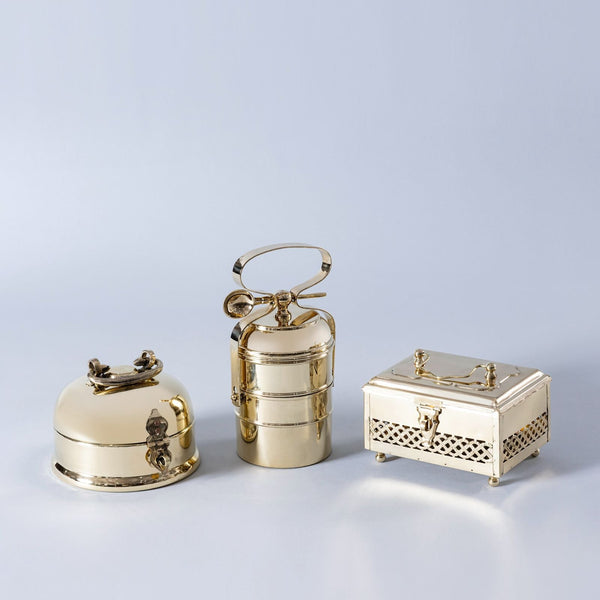 Timeless Elegance: Traditional Brass Tiffin Boxes & Pan Dan for the Heritage Kitchen