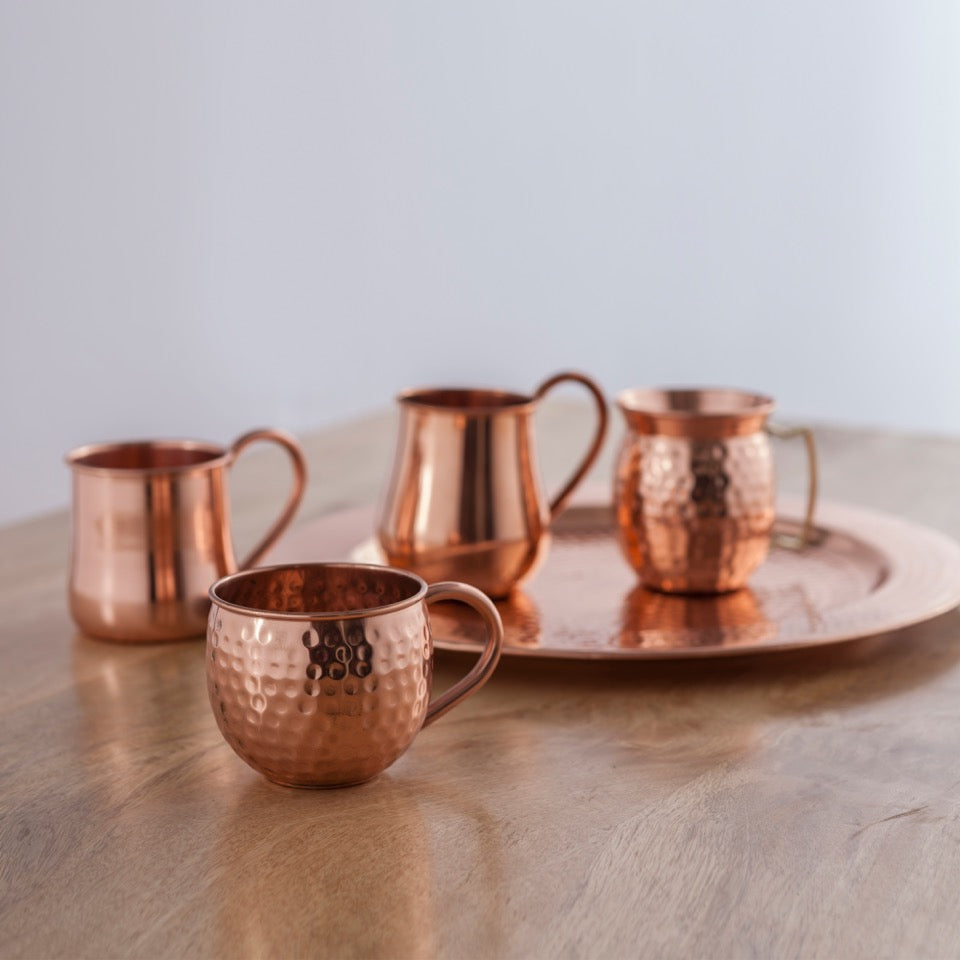 Enjoy healthy sips from these elegantly handmade copper mugs | Indecrafts