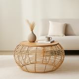 Rattan coffee table