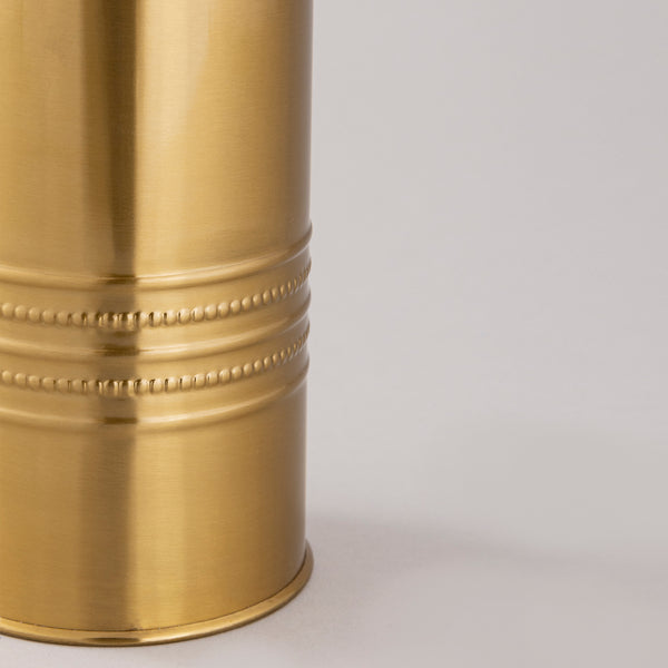 Gold Cylindrical Toilet Brush Holder