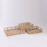 Handwoven rectangle baskets