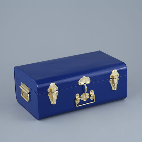 Storage blue trunk box.