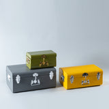 SET OF 3 CLASSY IRON TRUNK BOXES