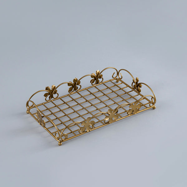 Gold flora tray