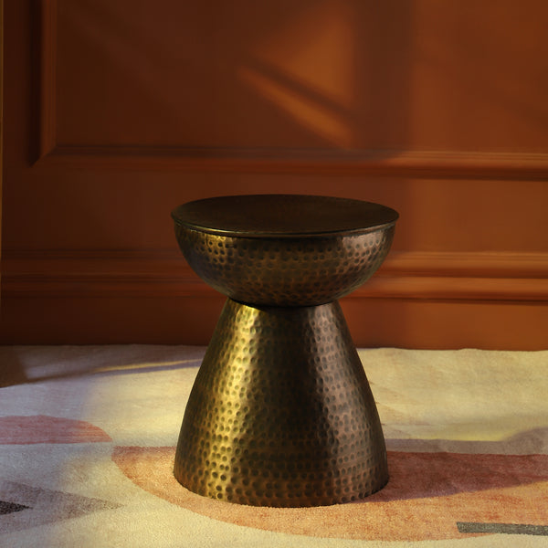 Antique Copper Side Table