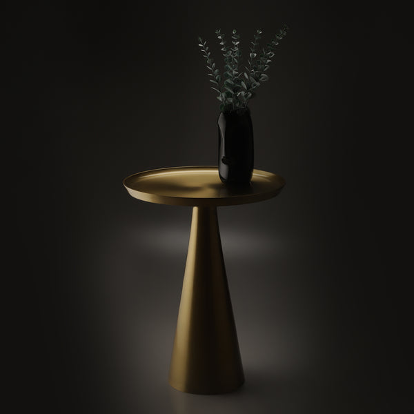 Gold cone table