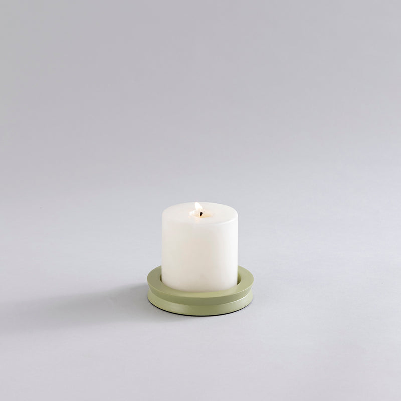 CANDLE HOLDERS GREEN - SET OF 5