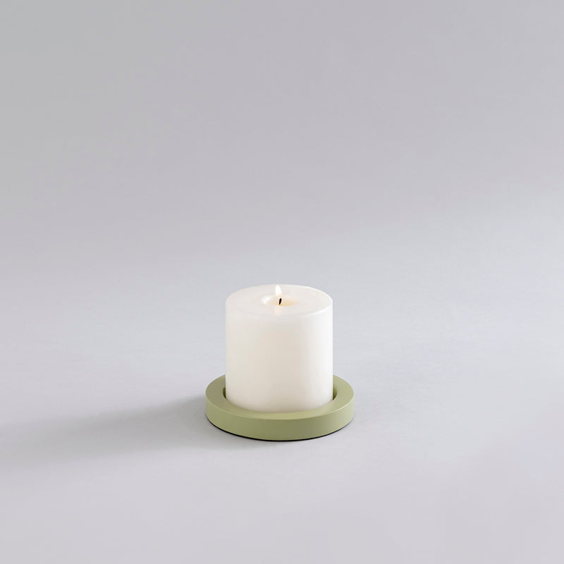 CANDLE HOLDERS GREEN - SET OF 5