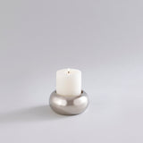 CANDLE HOLDERS NICKLE - SET OF 5