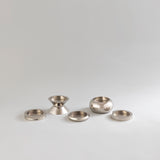 CANDLE HOLDERS NICKLE - SET OF 5