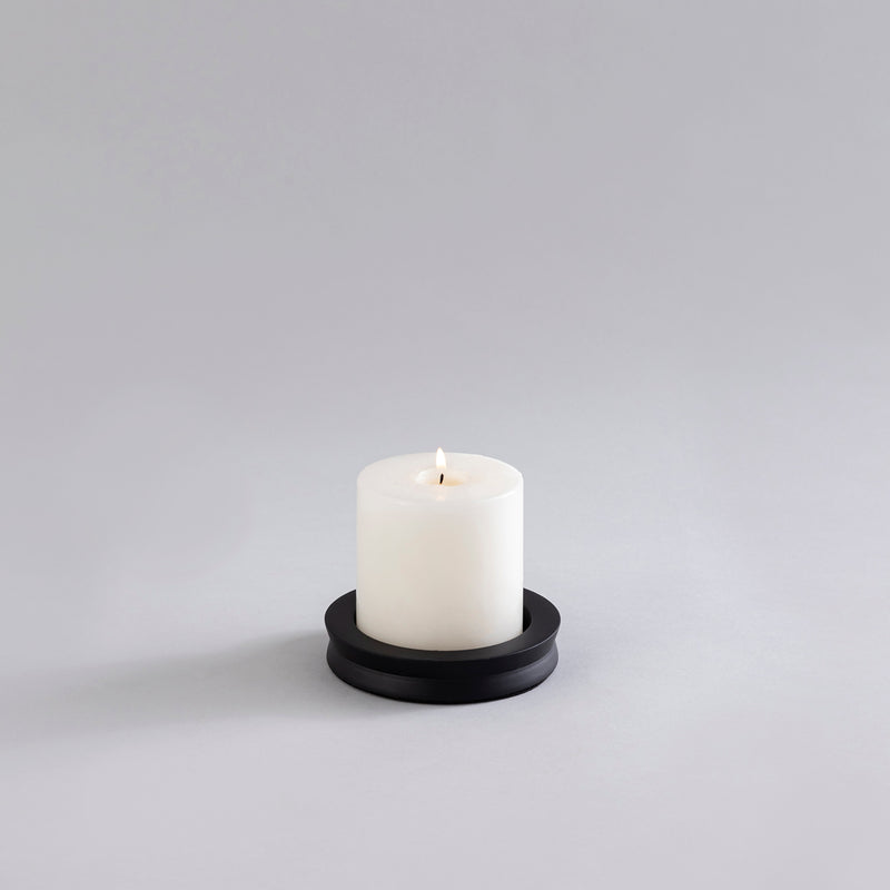 CANDLE HOLDERS BLACK - SET OF 5