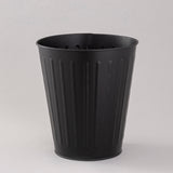 Black Round gold waste bin