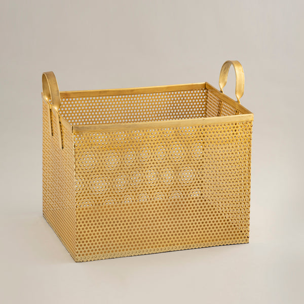 Gold mesh basket