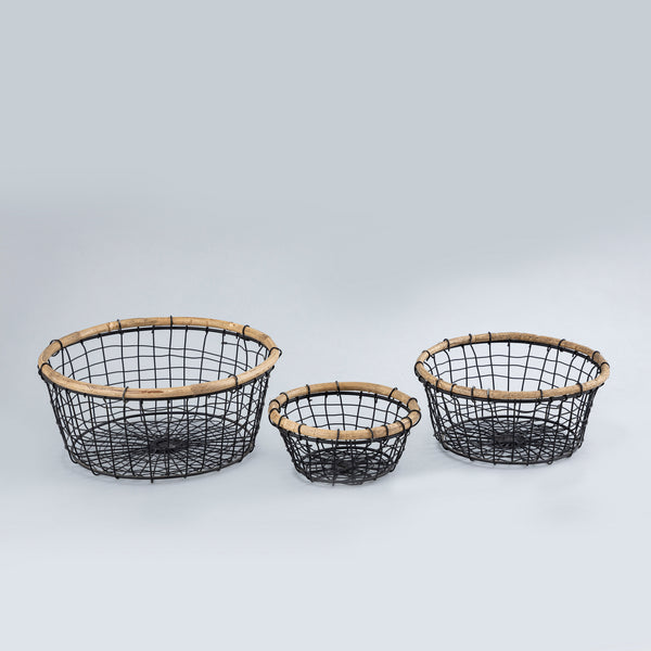 S/3 woven baskets
