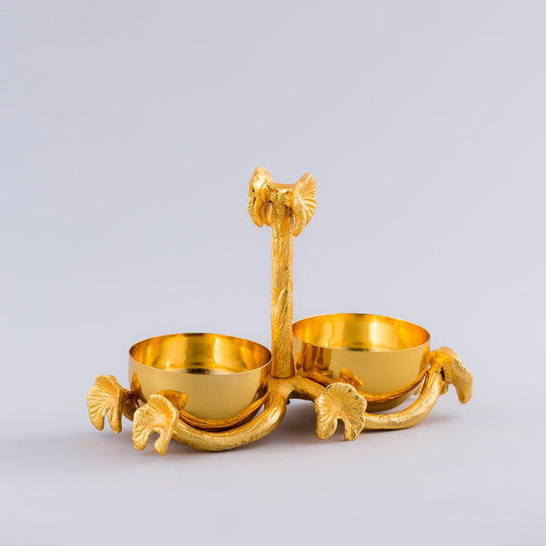 Golden two-in-one Bowl