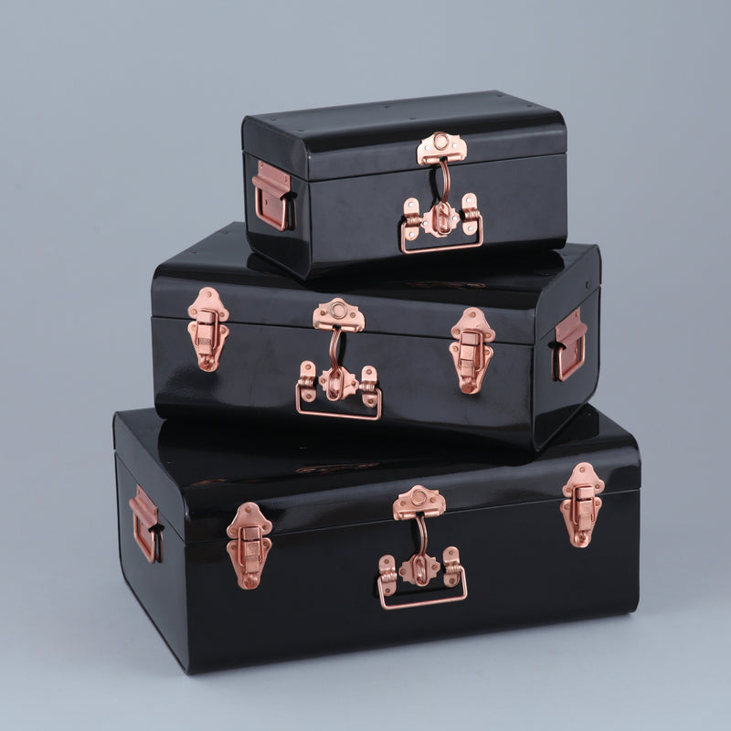 Set of 3 Decorative Trunk Box