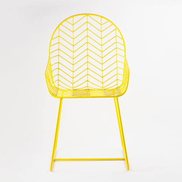 Wireframe Yellow Chair