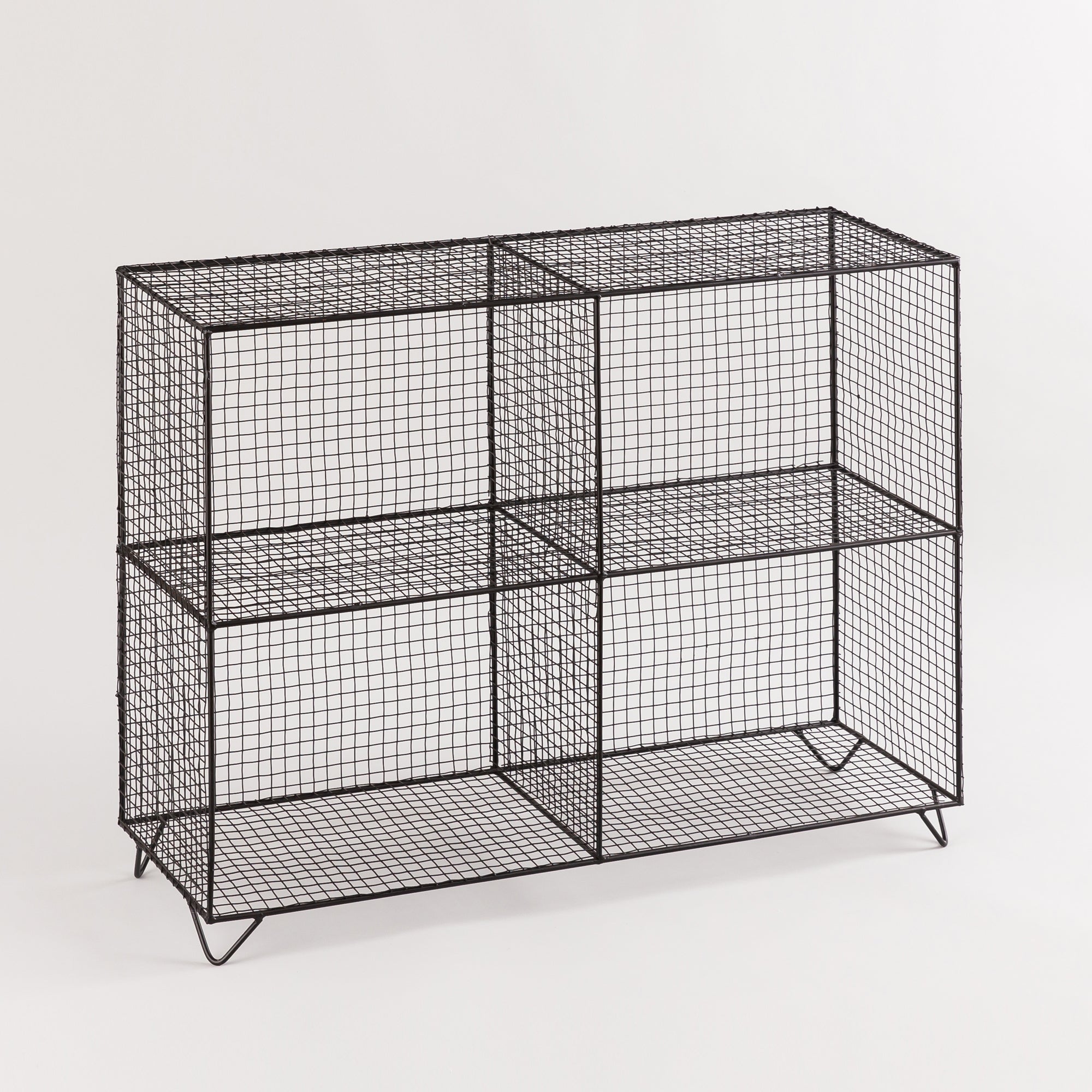 Iron Storage Rack Black Black Iron Rack – Indecraft