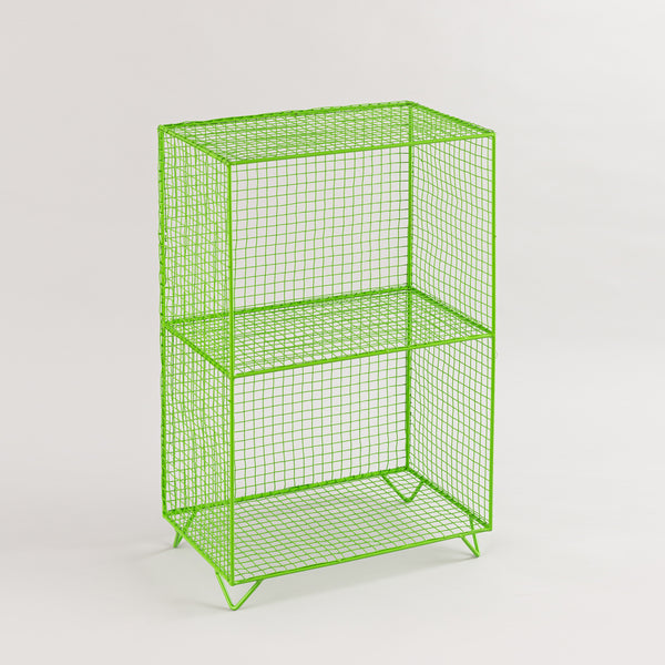 Green 2-Shelf Iron Rack