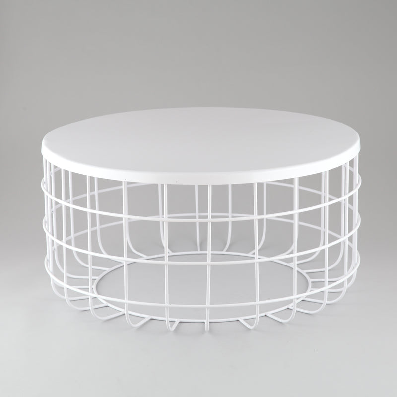 Wire frame coffee table