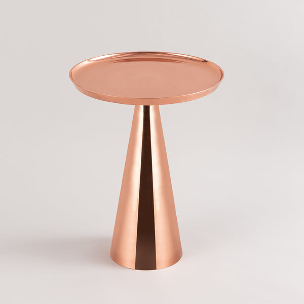 Copper side table store target