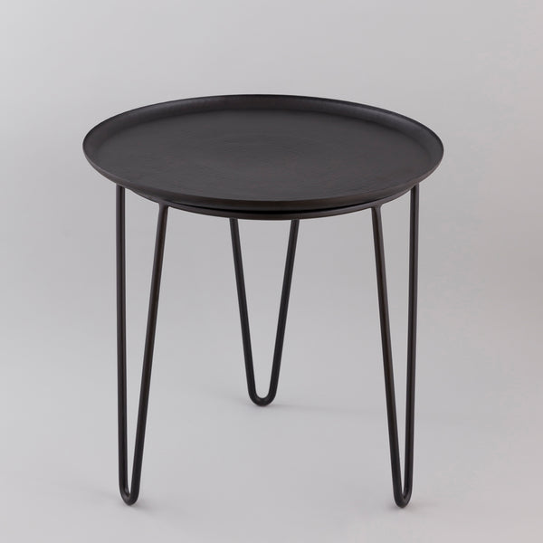 Black tripod table