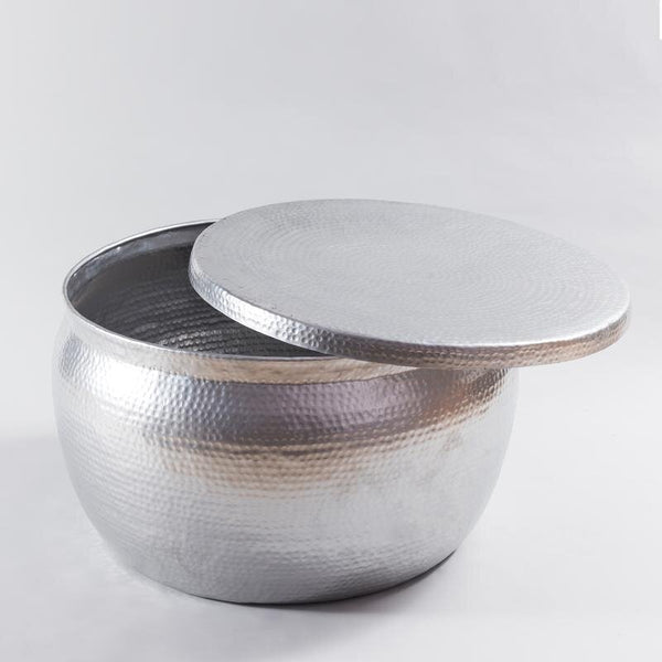 Shiny Silver Tumbler Table