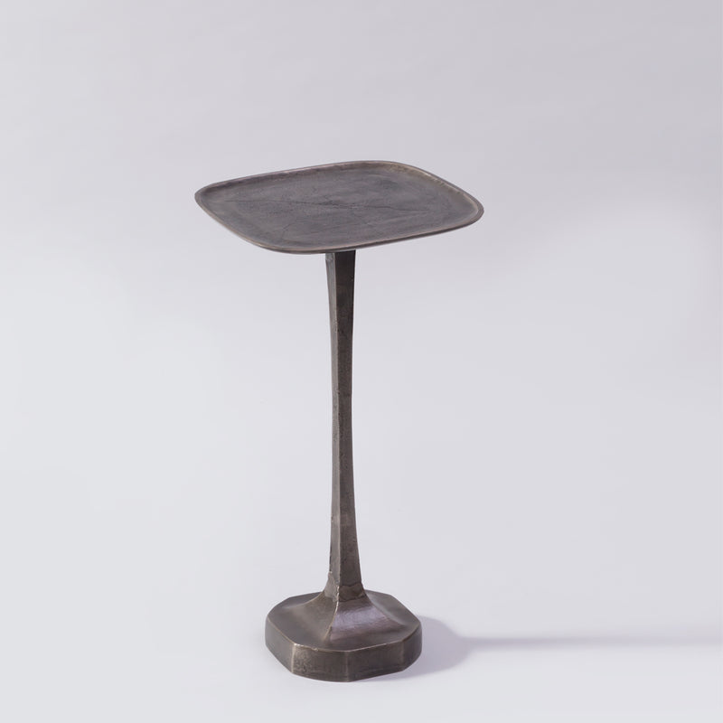Antique grey side table