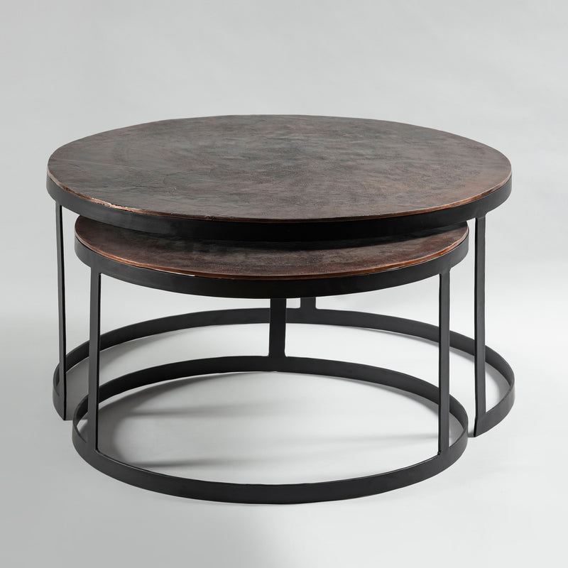 Antique copper s/2 table