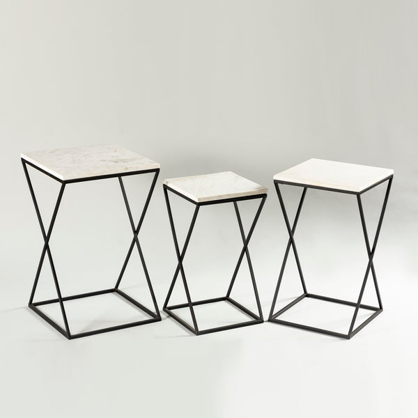 Set of Three Unique Tables