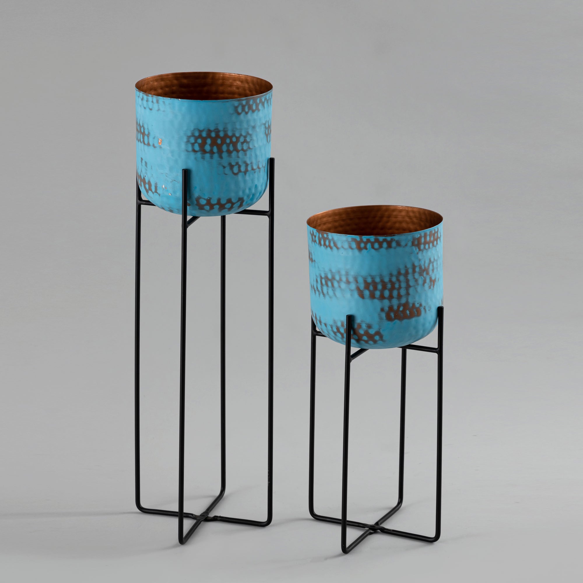 Blue patina Planters – Indecraft