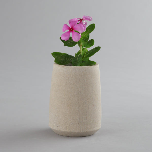 White Soft-Stone Vase