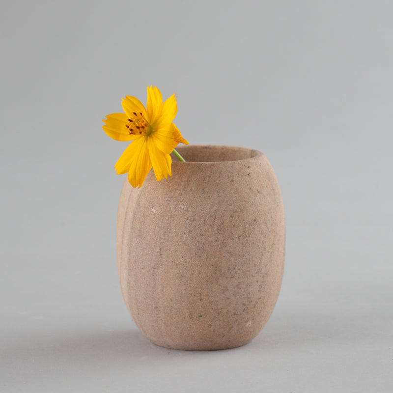 Earthy Brown Flower Vase